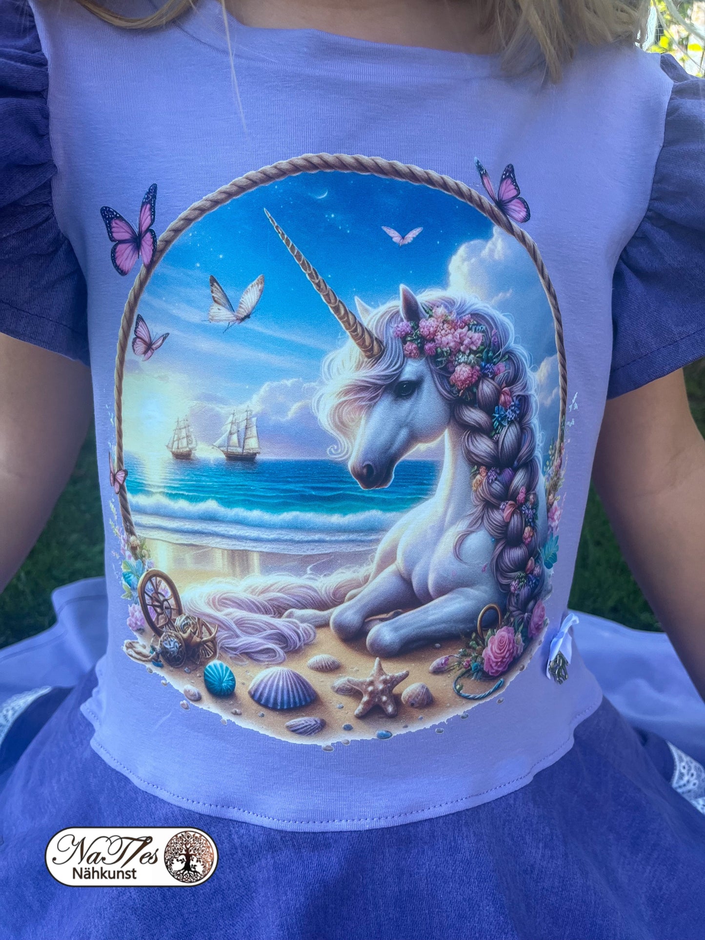Bügelbild Einhorn am Strand #4 Fylou's Style