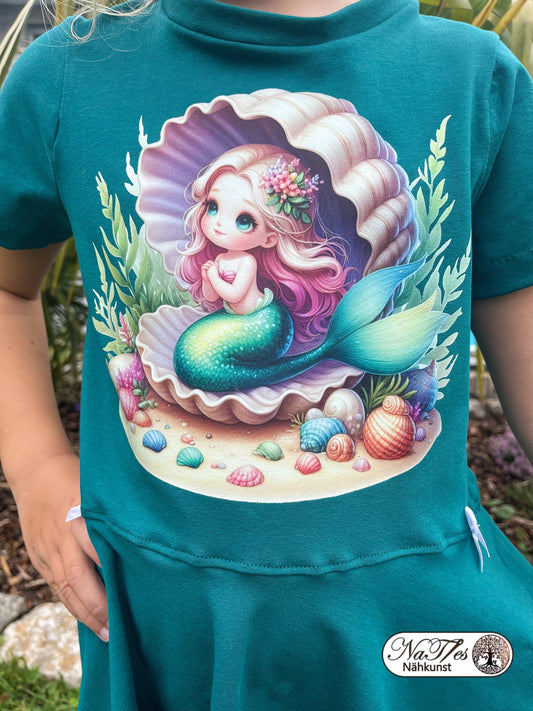 Bügelbild Meerjungfrau in Muschel #4 Fylou's Style