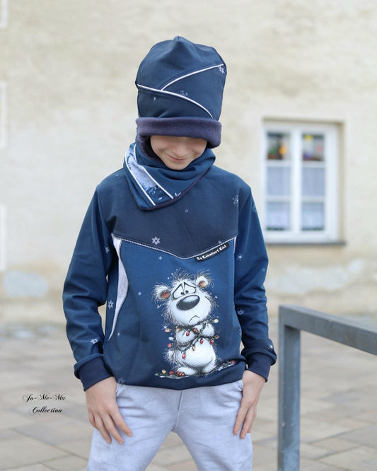 Bügelbild Eisbär in Lichterkette #6