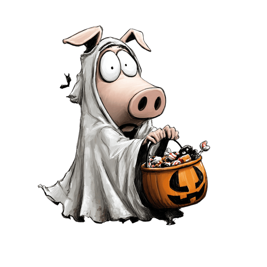 Bügelbild schrullige Halloween Tiere #26