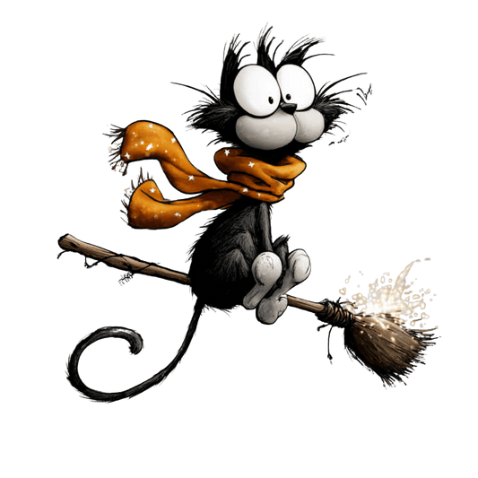 Bügelbild schrullige Halloween Tiere #27