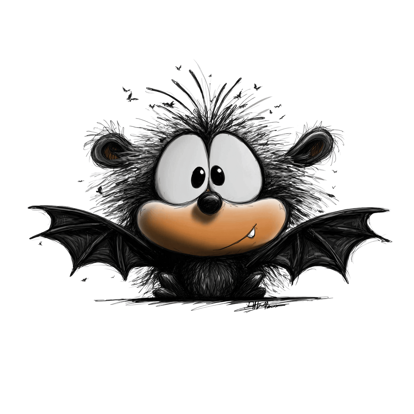 Bügelbild schrullige Halloween Tiere #32