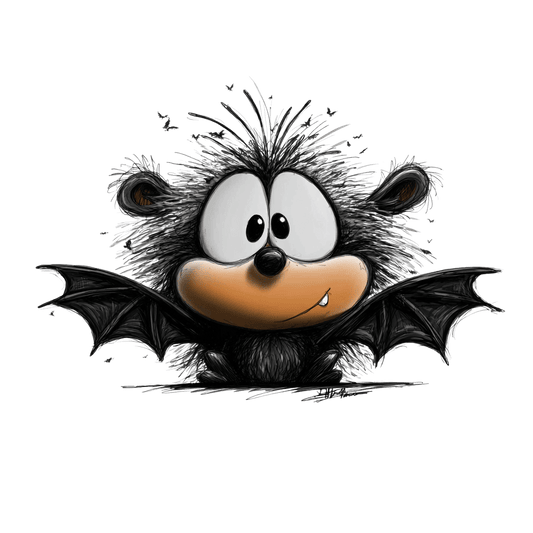 Bügelbild schrullige Halloween Tiere #32