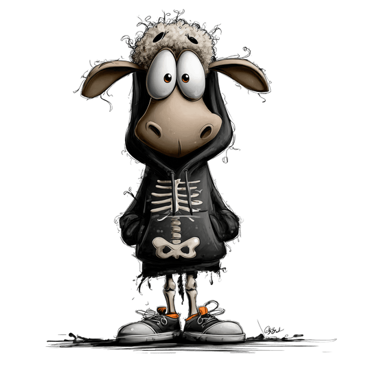 Bügelbild schrullige Halloween Tiere #40