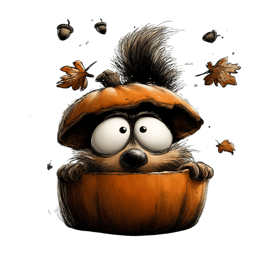 Bügelbild schrullige Halloween Tiere #46