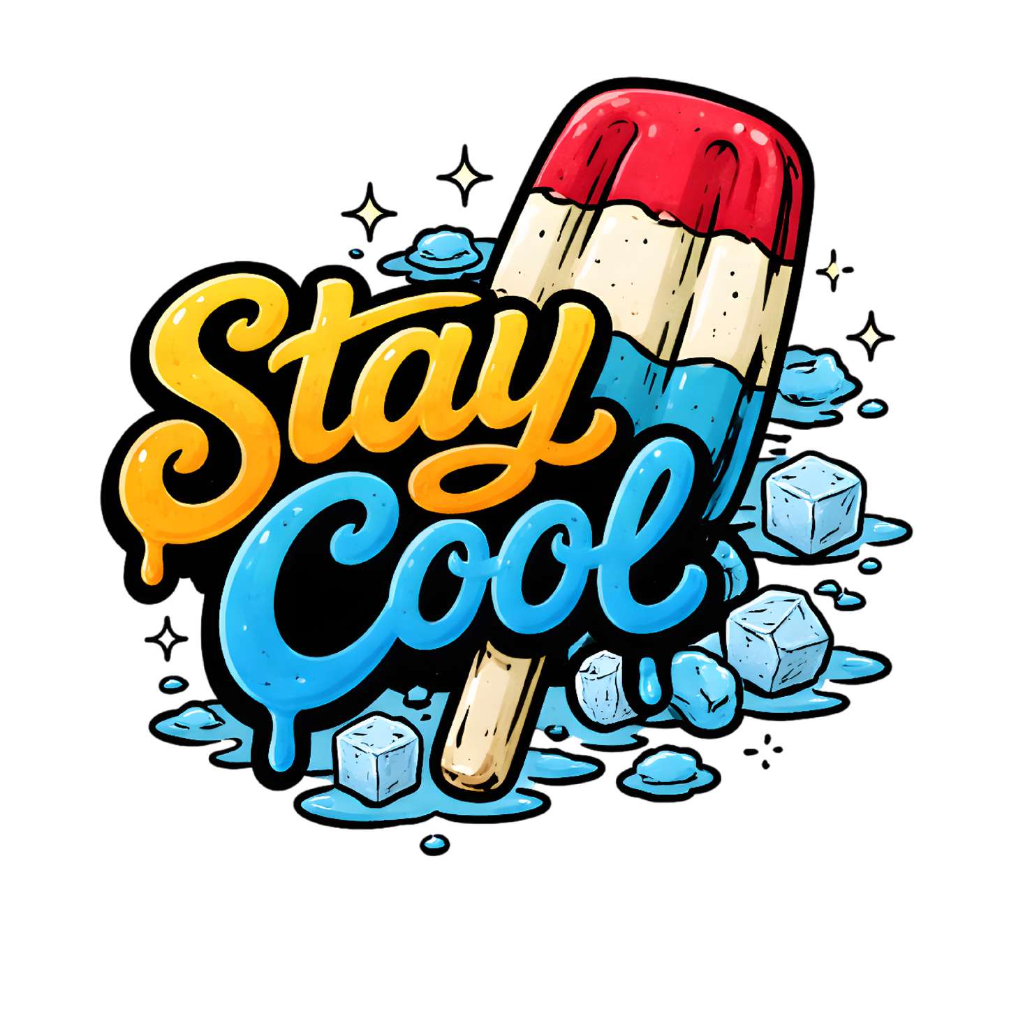 Bügelbild stay Cool #2