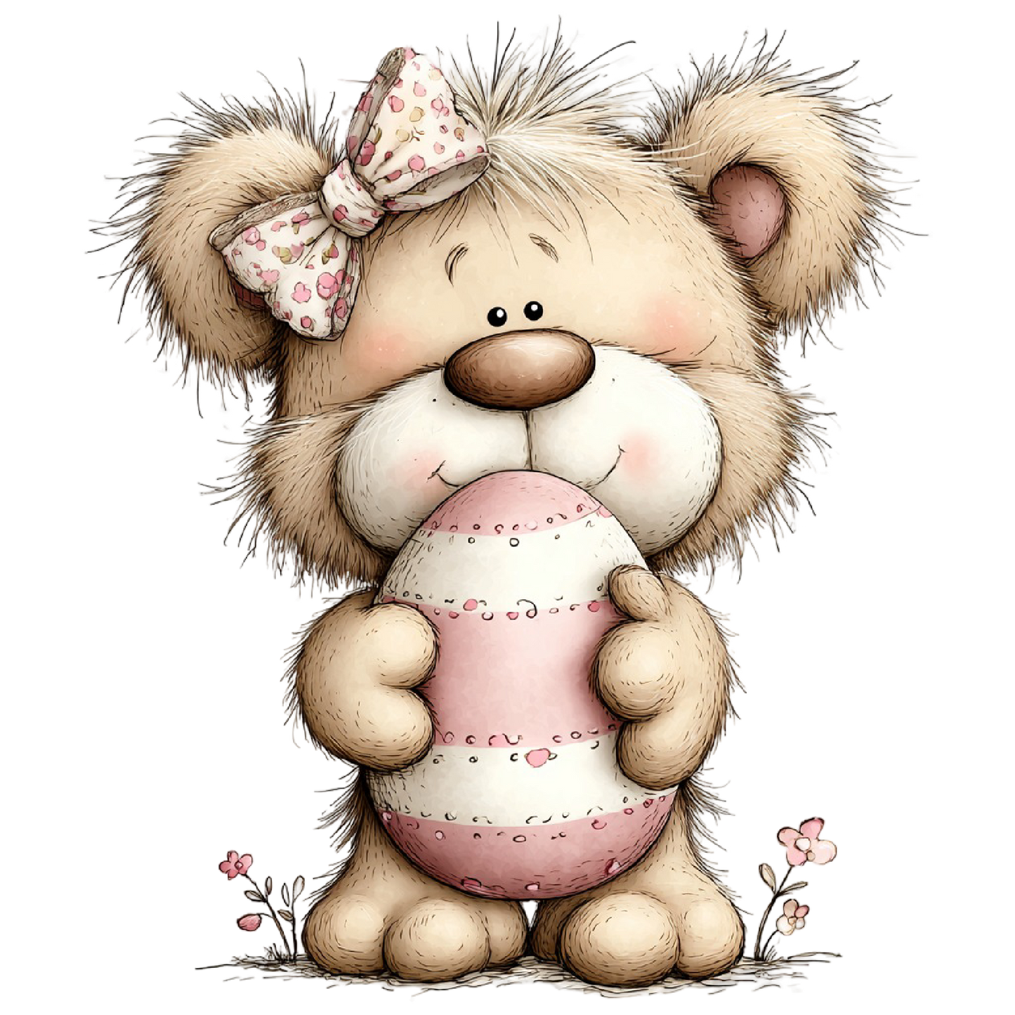 Bügelbild süße Ostertiere #6