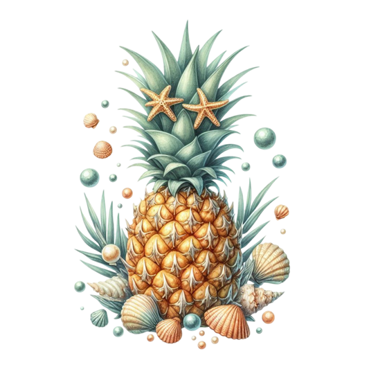 Bügelbild süße Sommer Ananas #14 Fylou's Style