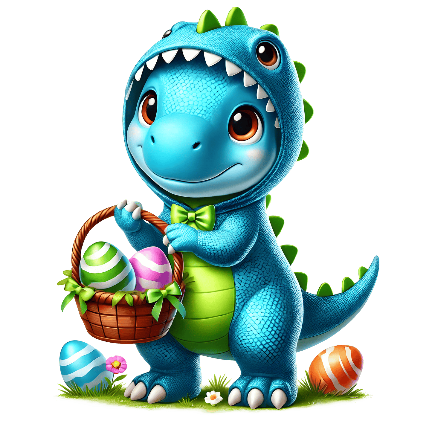 Bügelbild süßer Oster Dino #6