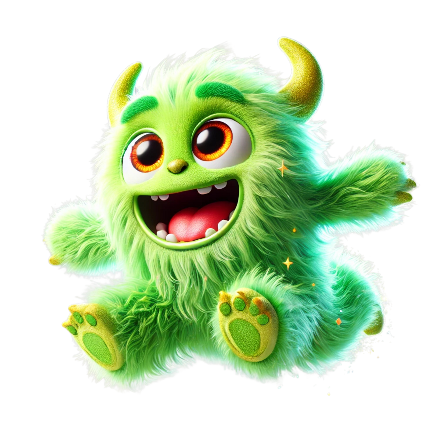Bügelbild süsses glückliches Monster Fylou's Style