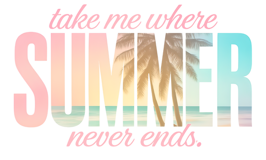 Bügelbild Summer never ends Fylou's Style