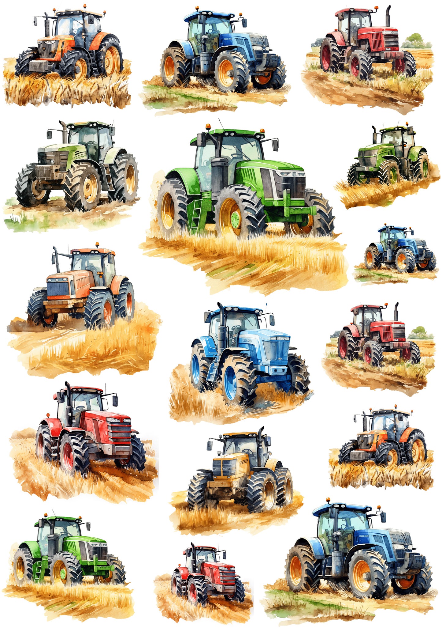 Bügelbild Bogen Traktor #2