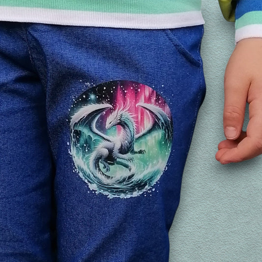 Bügelbild Polarzauber Drache