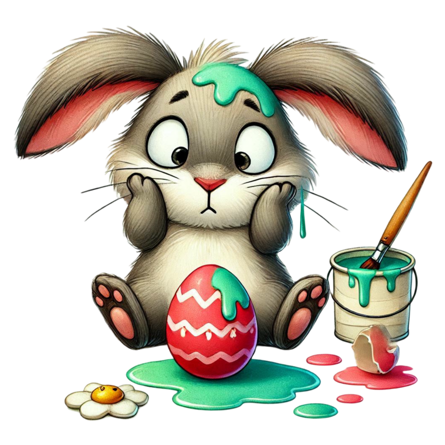Bügelbild verrückter Hase #10 Fylou's Style