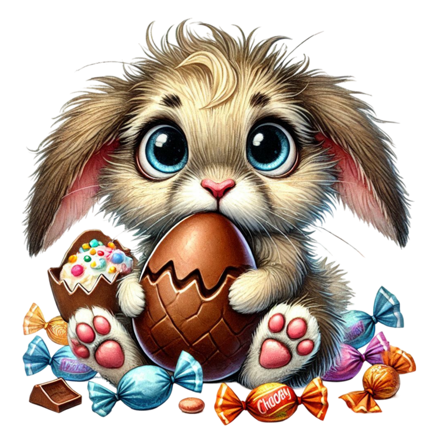 Bügelbild verrückter Hase #2 Fylou's Style
