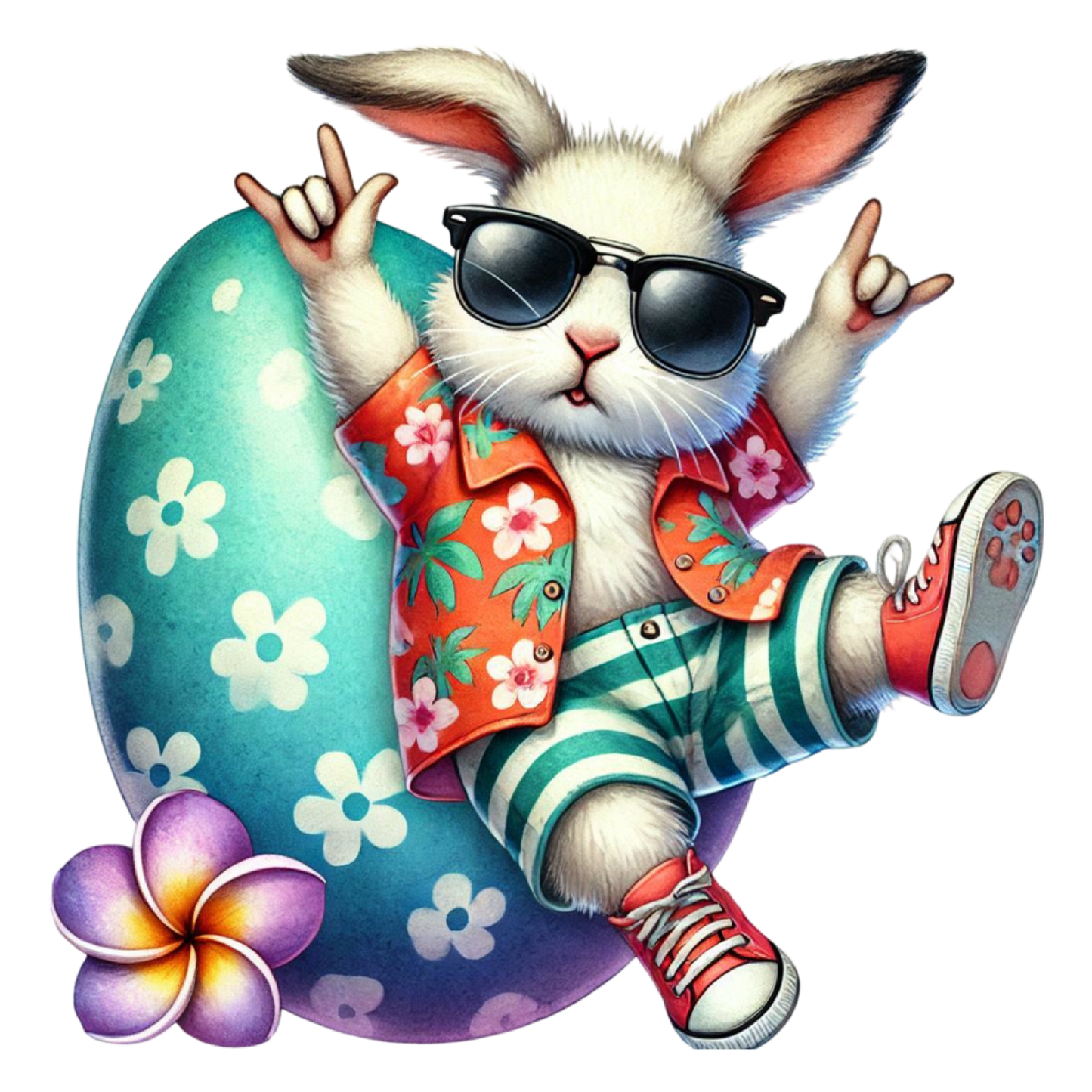 Bügelbild verrückter Hase #9 Fylou's Style