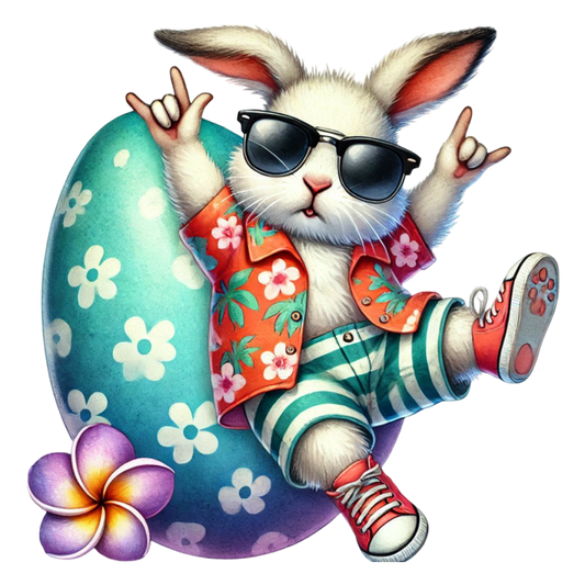 Bügelbild verrückter Hase #9 Fylou's Style