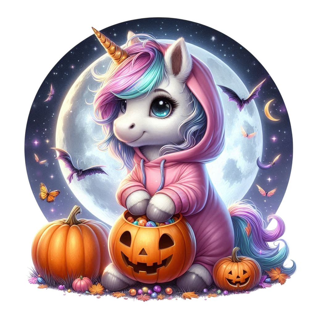 Halloween Einhörner