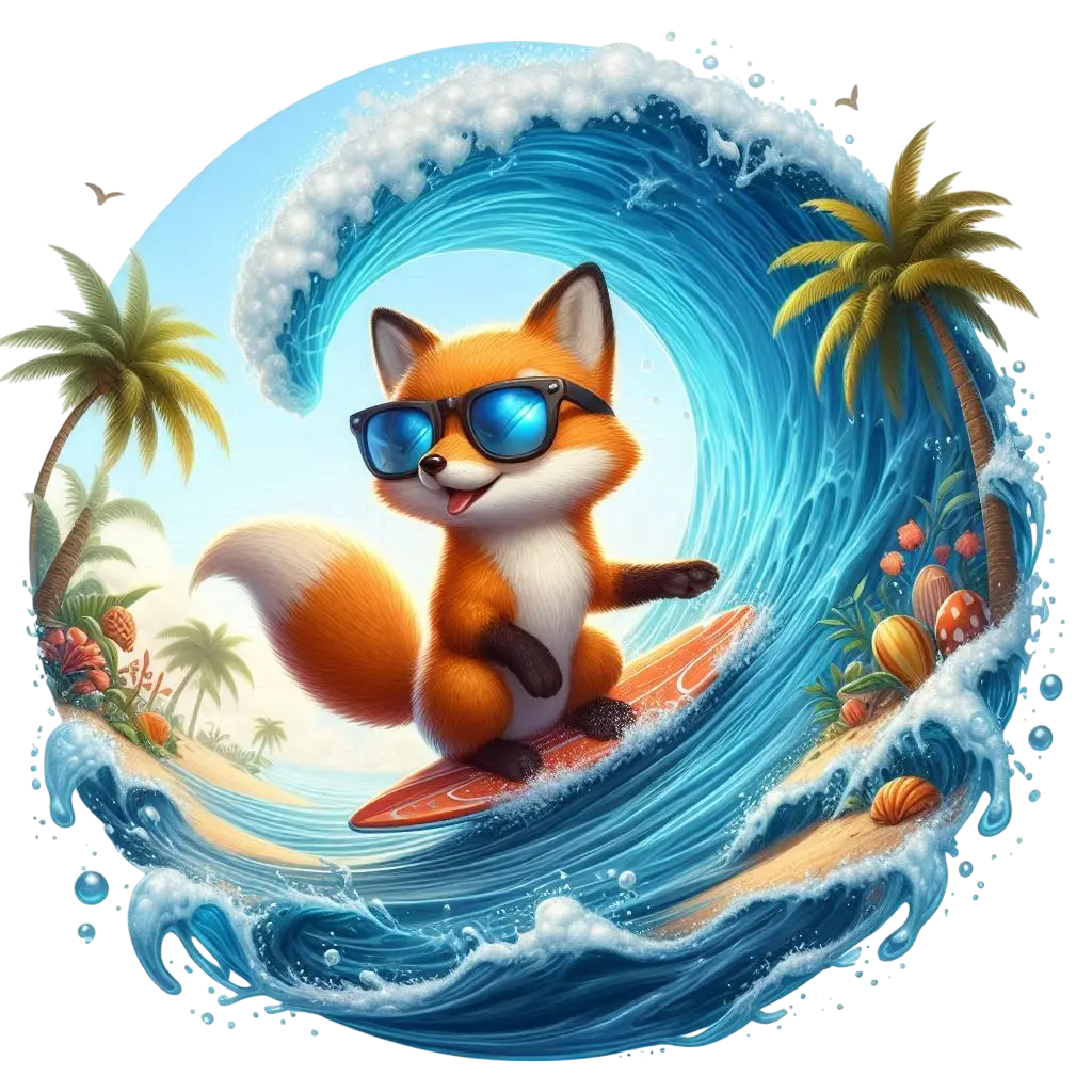 Tiere-mit-Surfboard Fylou's Style