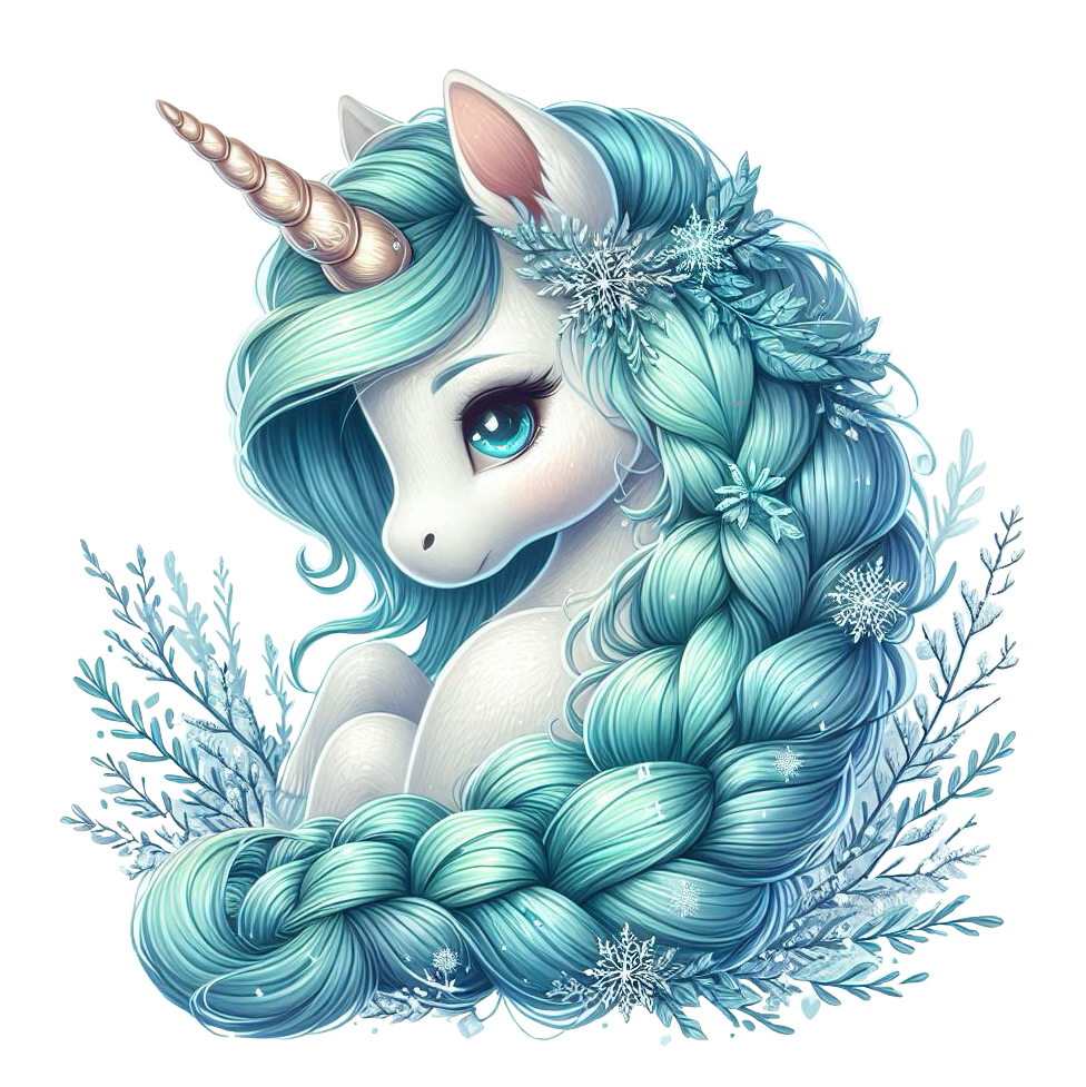 Einhörner im Winter