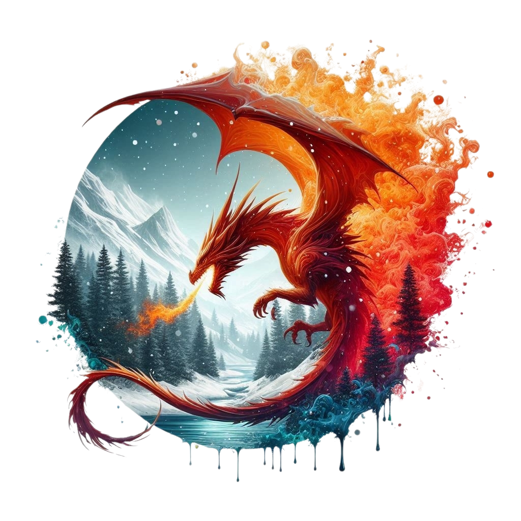 Winterzauber Drachen