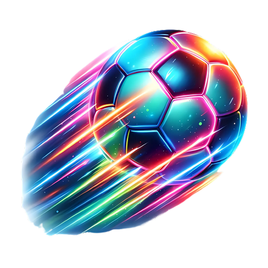 Bügelbild Neon Fussball #1 - Fylou's Style