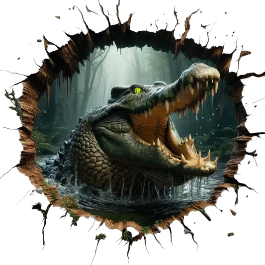 Bügelbild 3D Krokodil #14 Fylou's Style
