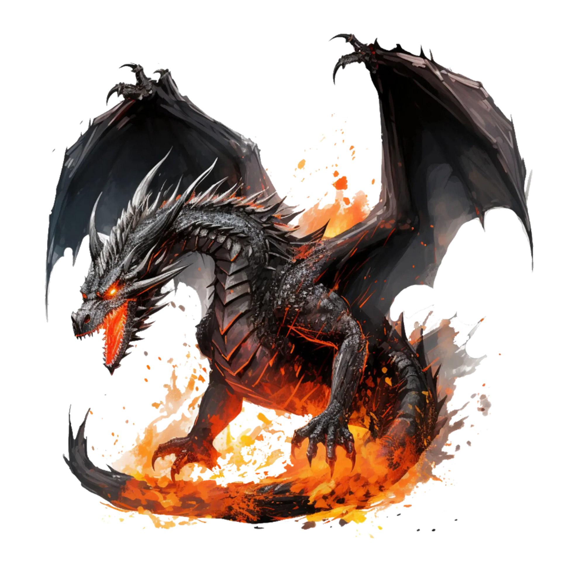 Bügelbild Feuer Drache #1 Fylou's Style