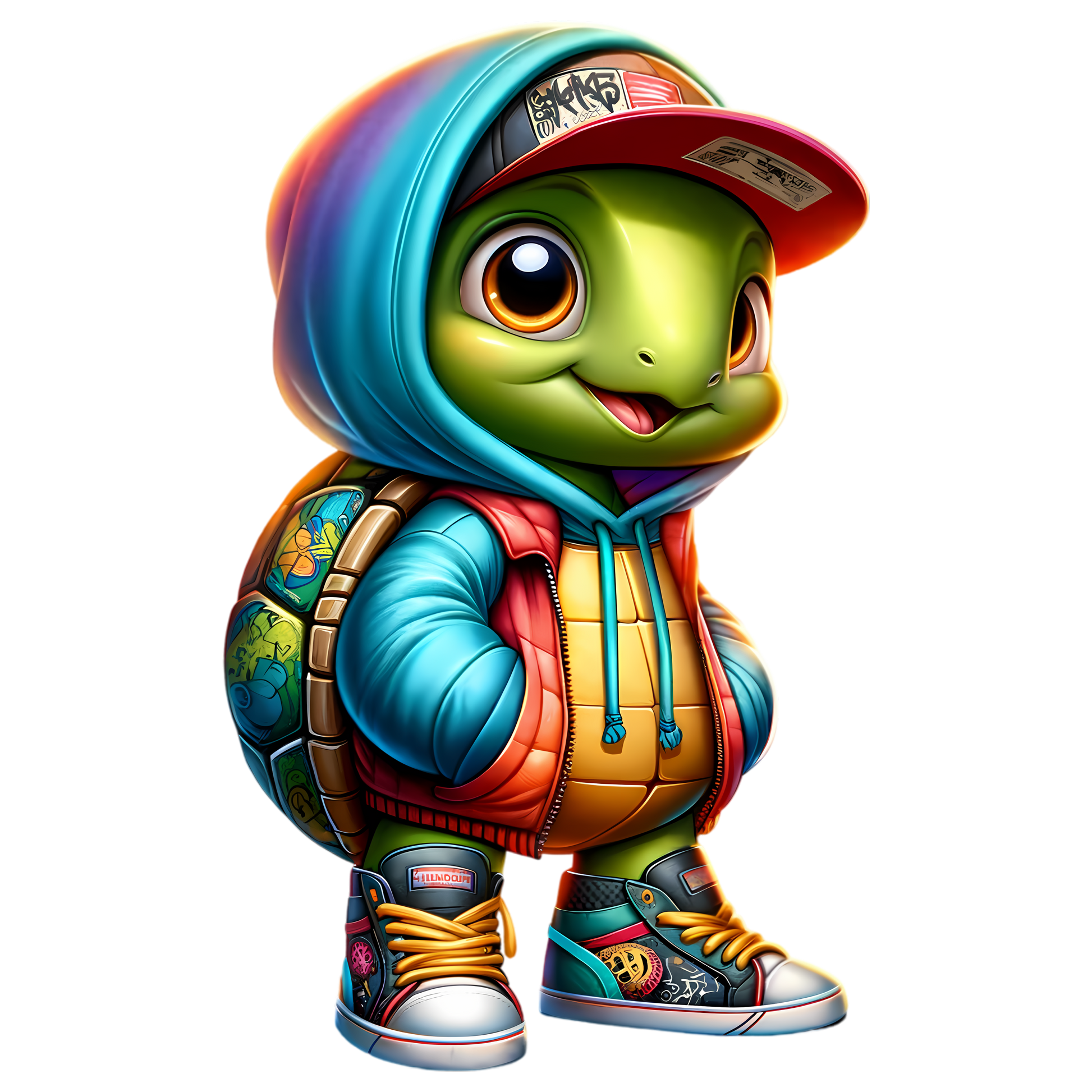 Bügelbild Happy Streetwear Turtles #5 Fylou's Style