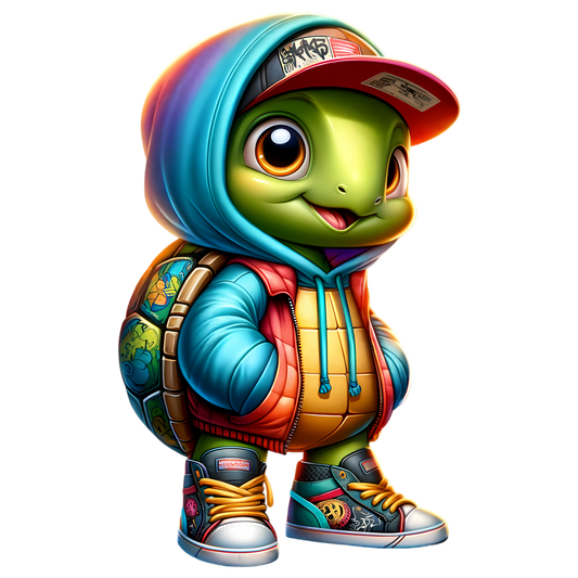 Bügelbild Happy Streetwear Turtles #5 Fylou's Style