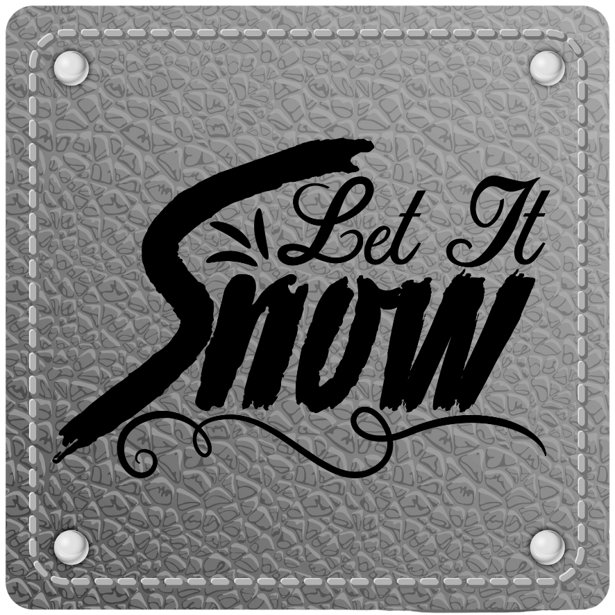 iron-on label Let it Snow #2