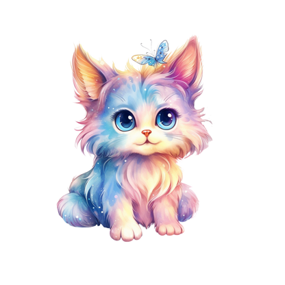 Bügelbild Fairy Animals #5 Fylou's Style