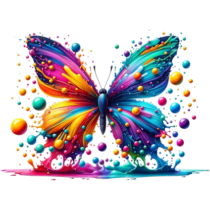 Bügelbild 3D Schmetterling #7 Fylou's Style