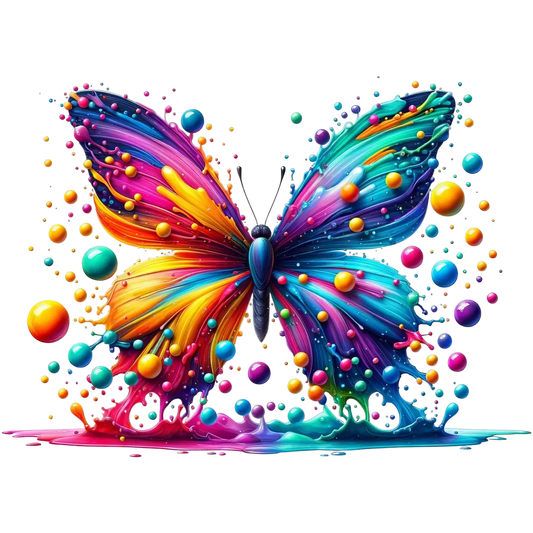 Bügelbild 3D Schmetterling #7 Fylou's Style