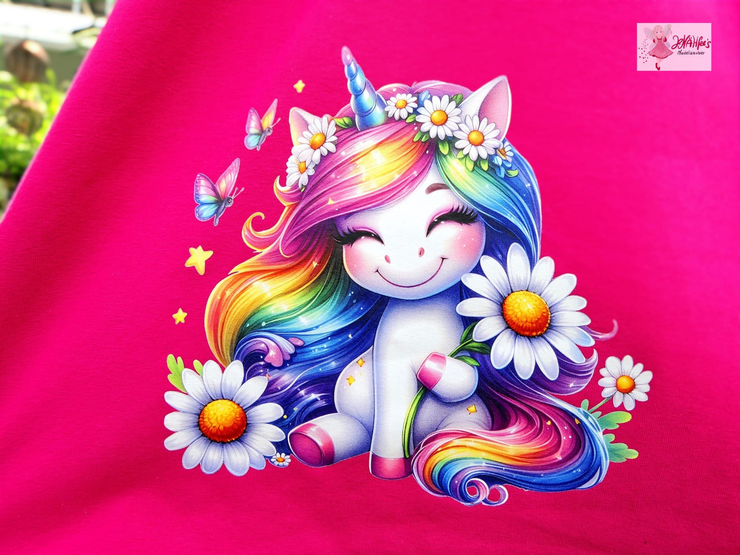 Iron-on Rainbow Unicorn #1