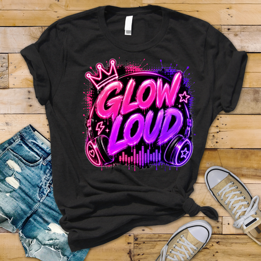 Bügelbild Glow Loud