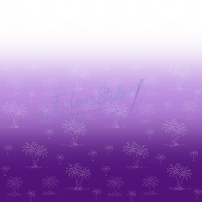 Vorbestellung Panel Palm Sunset Lila Bio Jersey Überbreite