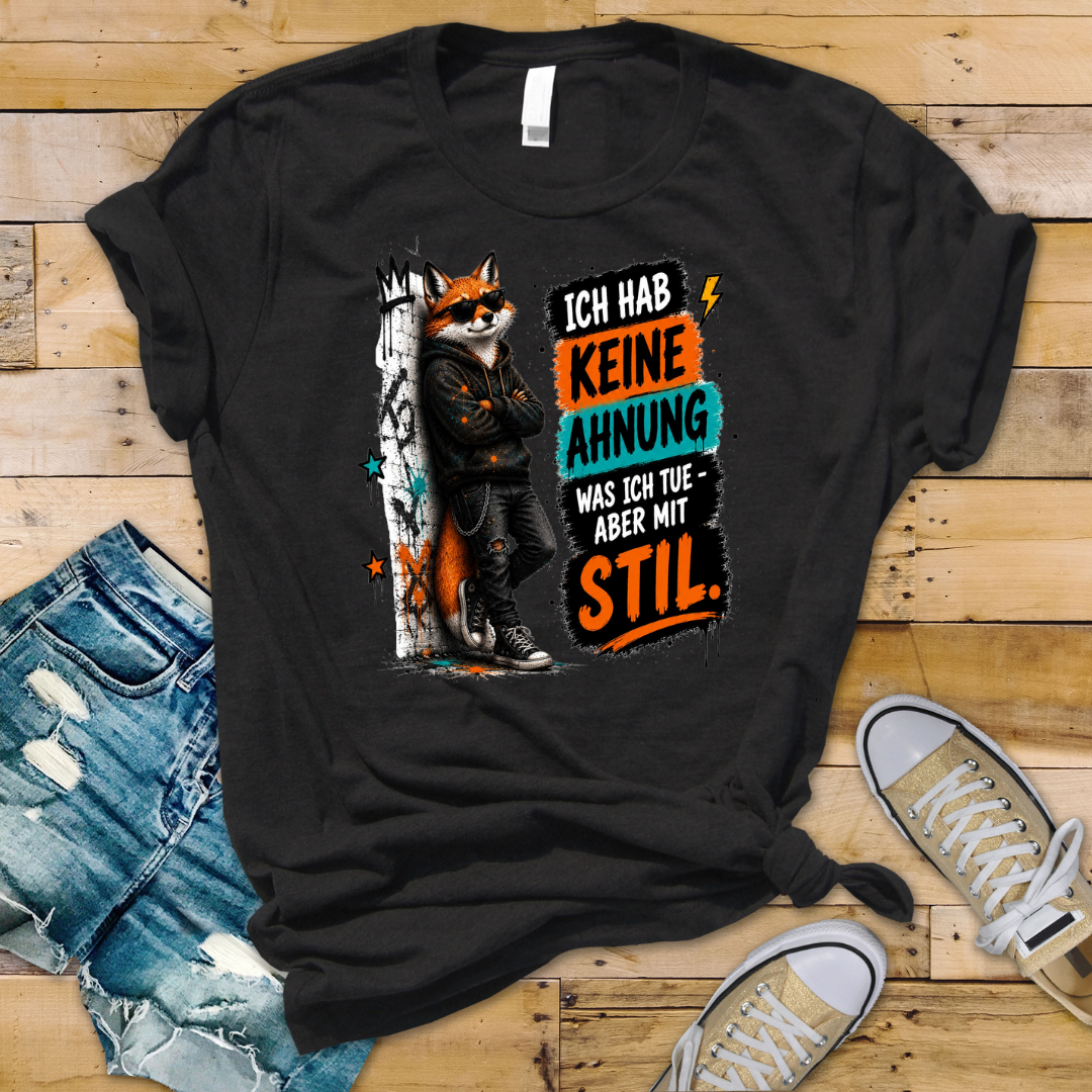 Bügelbild ich hab keine Ahnung was ich tue - aber mit Stil