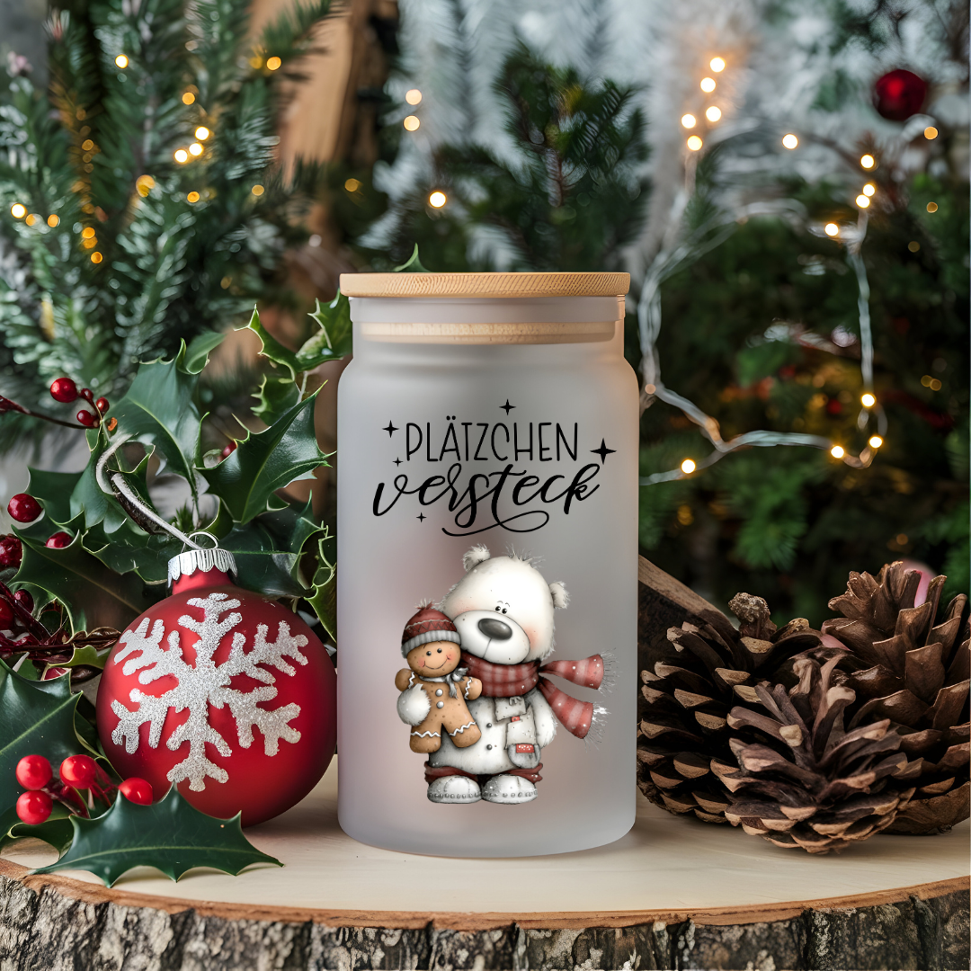 A4 Bogen Rub ON Sticker Weihnachten, Bären, randlose Rubons