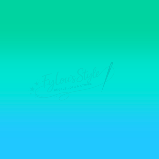 Vorbestellung Panel Palm Sunet Türkis Ocean Verlauf Bio Jersey Überbreite