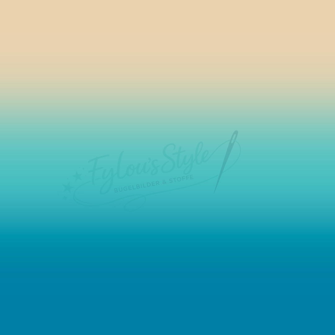 Panel Palm Sunset Sand Ocean Verlauf Bio Jersey Überbreite