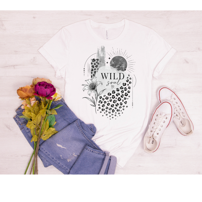 Bügelbild Leo Wild Soul Schwarz weiß