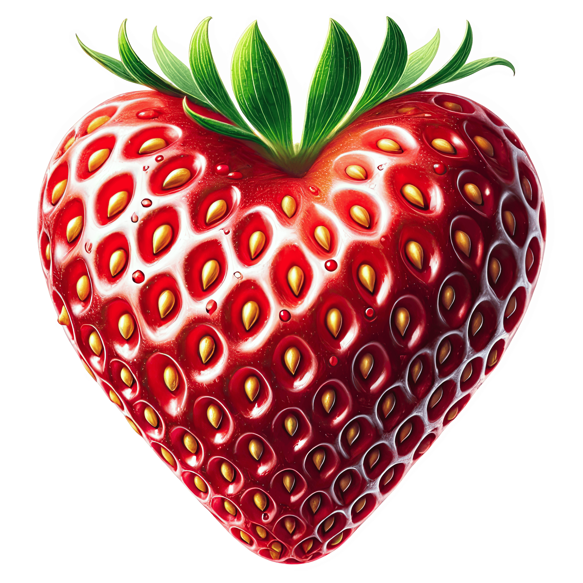 Bügelbild frische Erdbeeren #12 Fylou's Style