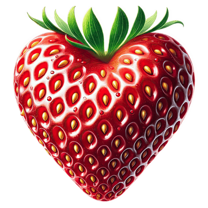 Bügelbild frische Erdbeeren #12 Fylou's Style