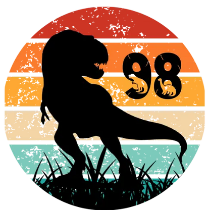 Bügelbild Größenlabel Dino Silhouette #1 Fylou's Style