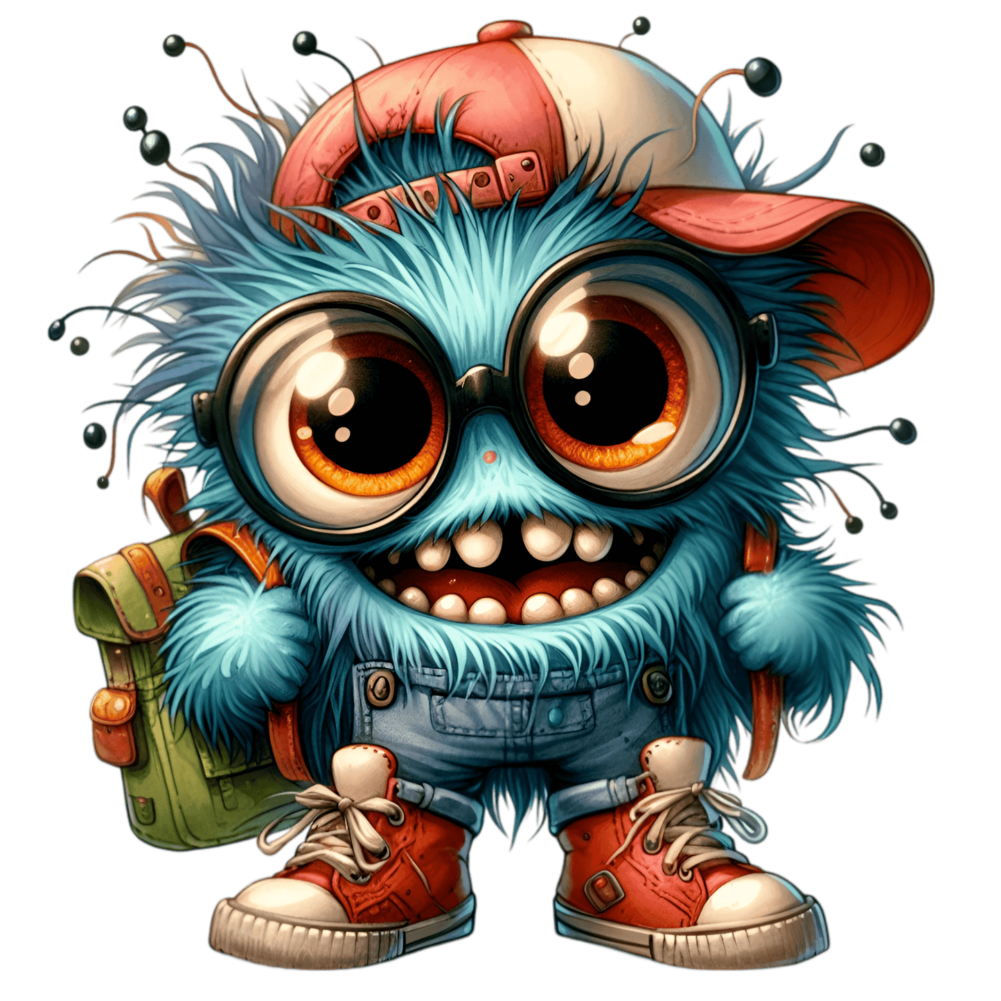 Iron-on Image Monster Goes to School #10