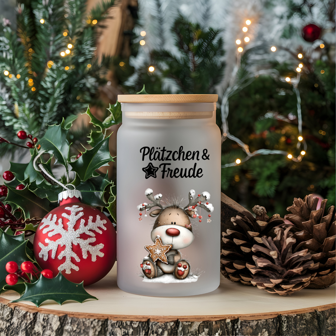 A4 Bogen Rub ON Sticker Weihnachten, Elch, randlose Rubons