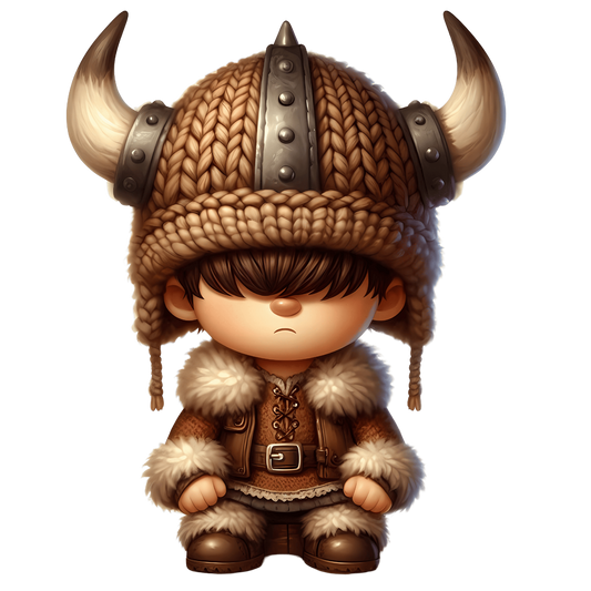 Iron-on image little boy with hat #5