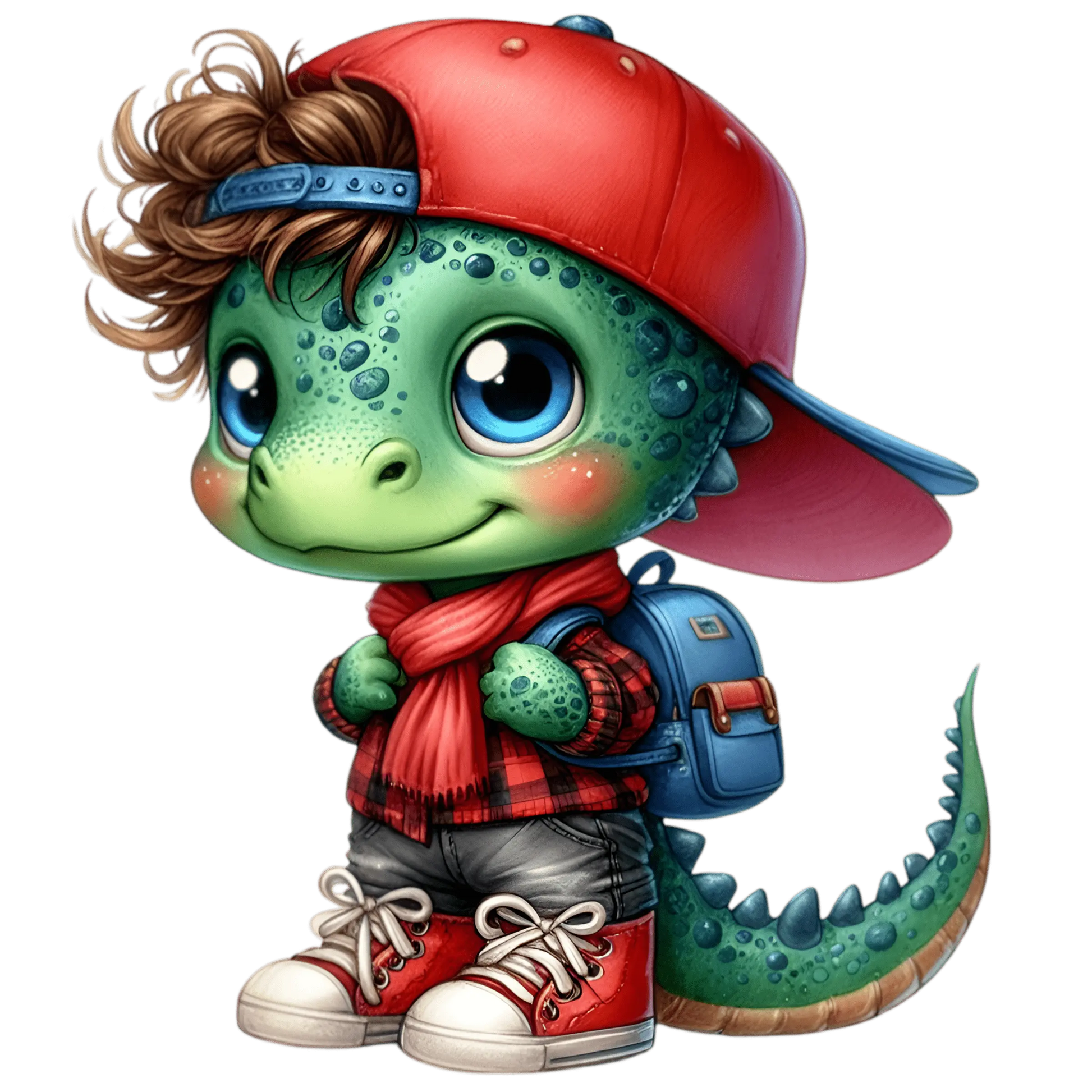 Bügelbild Cooler Dino geht zur Schule #7 Fylou's Style