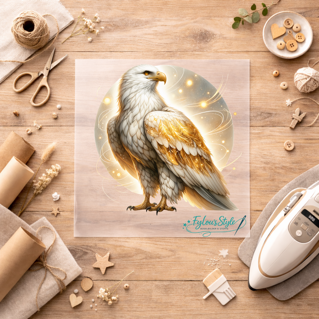 Bügelbild Magischer Goldener Adler #2